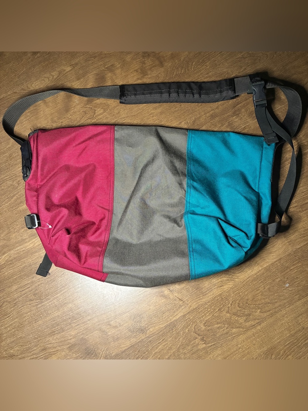 Timbuk2 x LL Bean Messenger Crossbody Bag Purple Blue Gray USED Good Condition - Picture 7 of 13